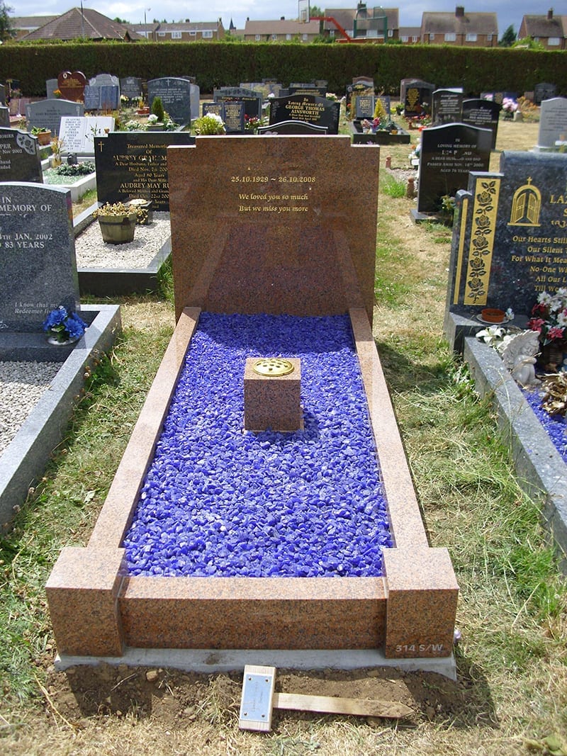 Simple Granite Kerb Memorial - Image 2