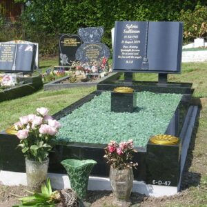Book headstone kerbside memorial