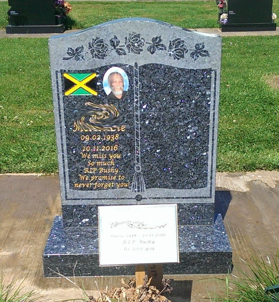 Book and Roses Headstone - Image 5
