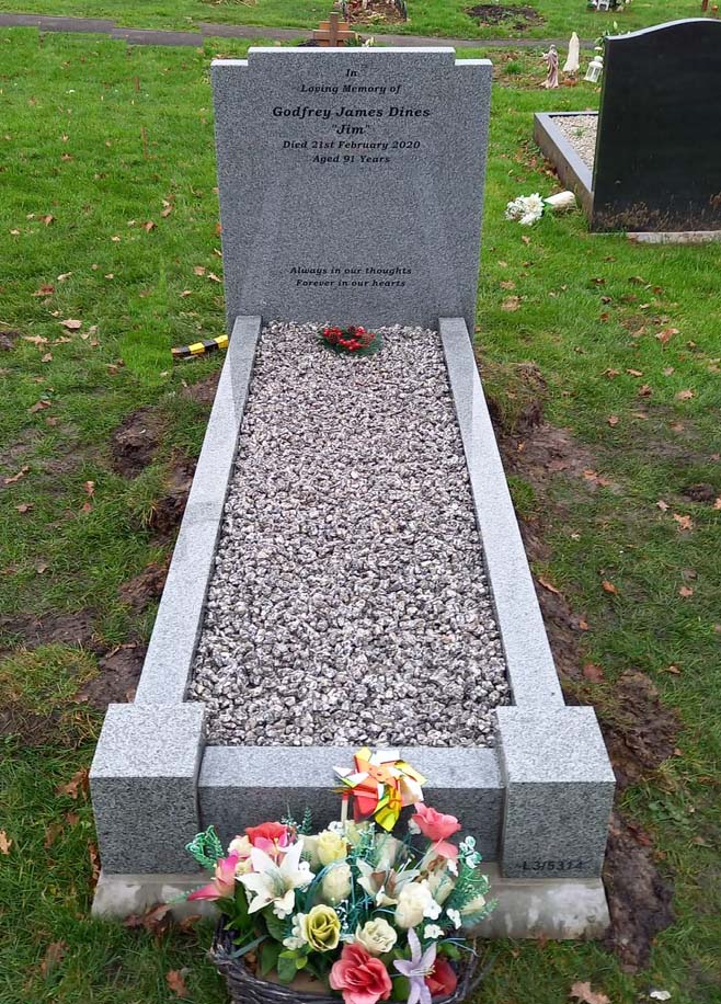 simple value cheap kerb headstone memorial