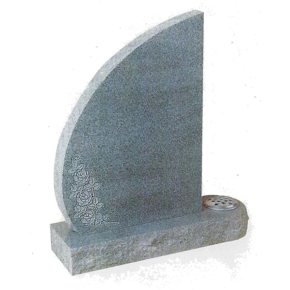 Rustic edge headstone