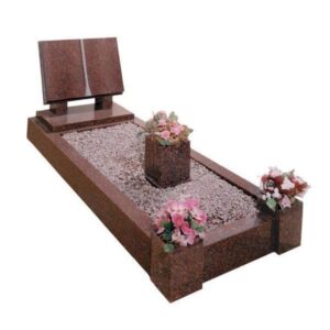 Book Headstone Memorial With Kerbs