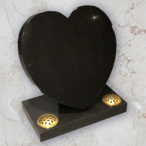 Sloped Heart Headstone
